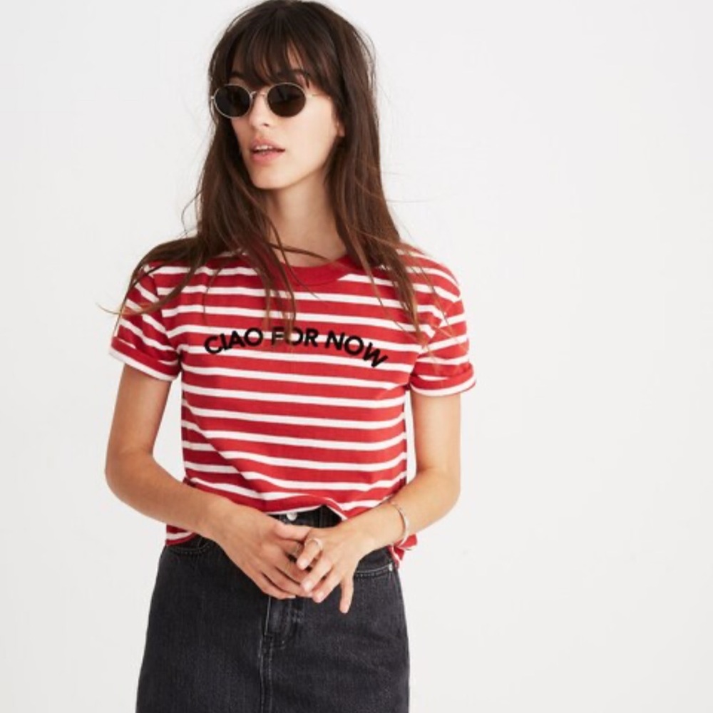 Madewell striped cotton tee